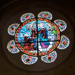 성 시몬 스톡에게 스카풀라를 주는 동정 마리아_photo by Selbymay_in the Church of Notre-Dame in Bonneval_France.jpg